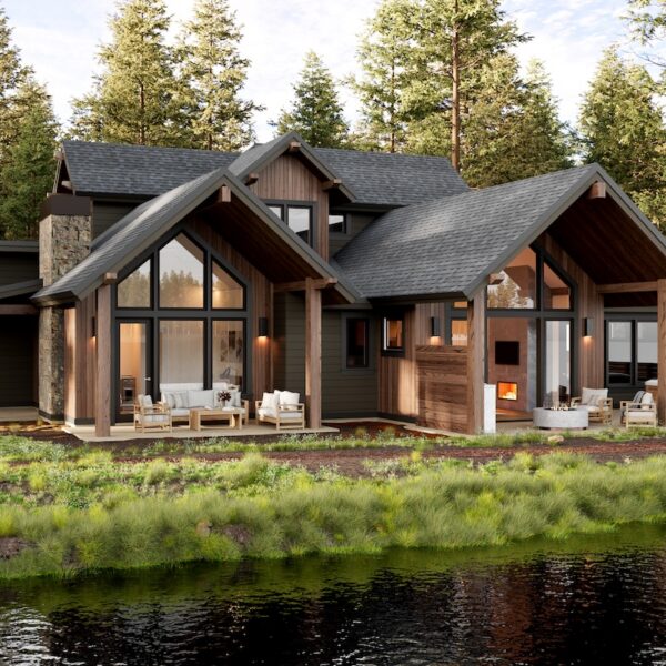 Rendering of Lakeside Cabin at Caldera Springs